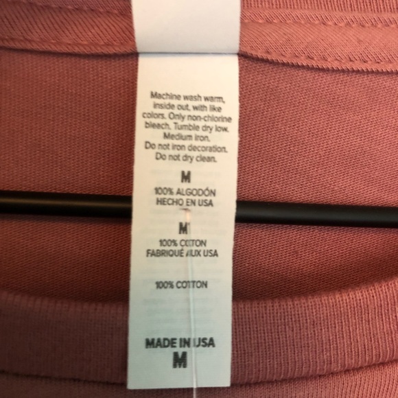 Bella Canvas Mauve Cropped Long Sleeve Tee - Picture 5 of 6